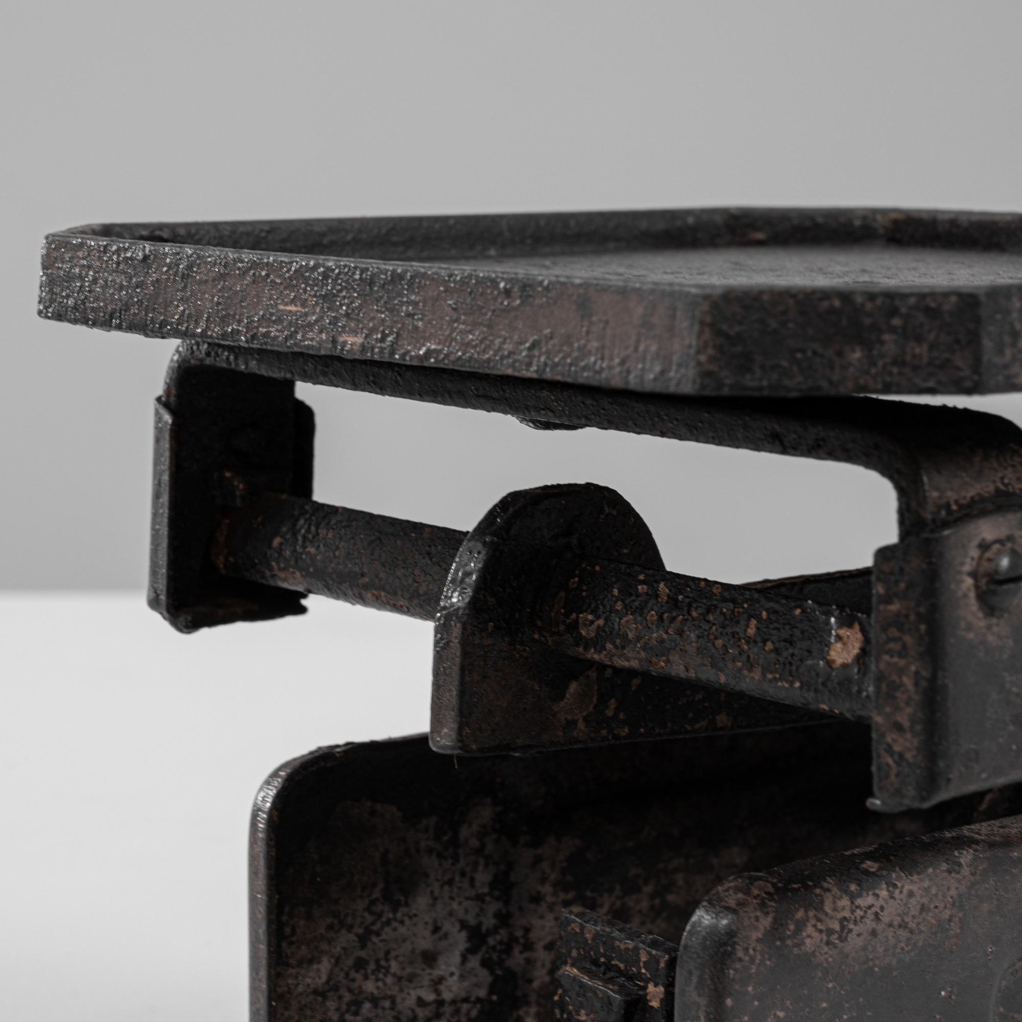 Scala francese in ferro e marmo del XIX secolo in vendita 3