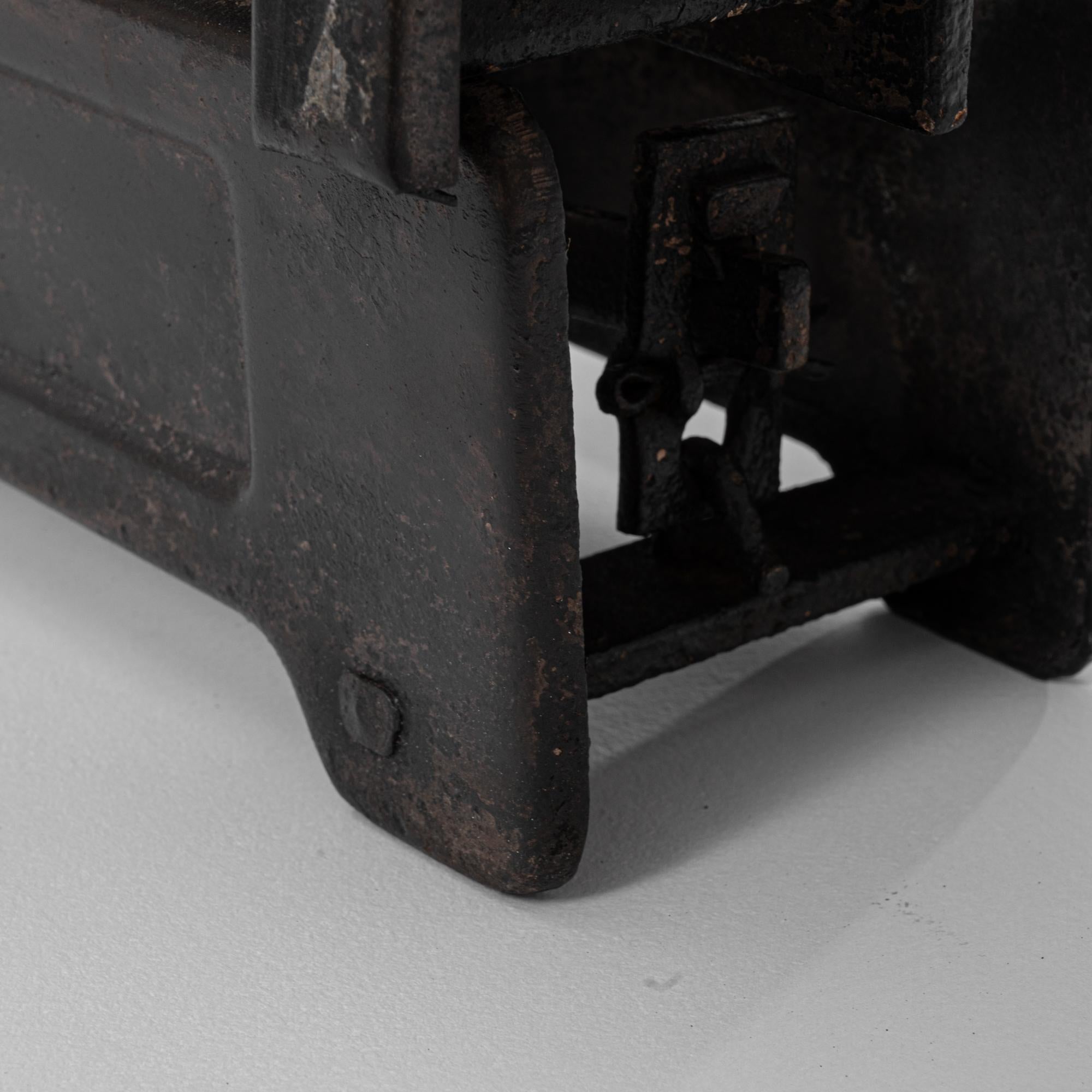 Scala francese in ferro e marmo del XIX secolo in vendita 4