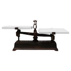 Used 19th Century French Iron & Marble Scale