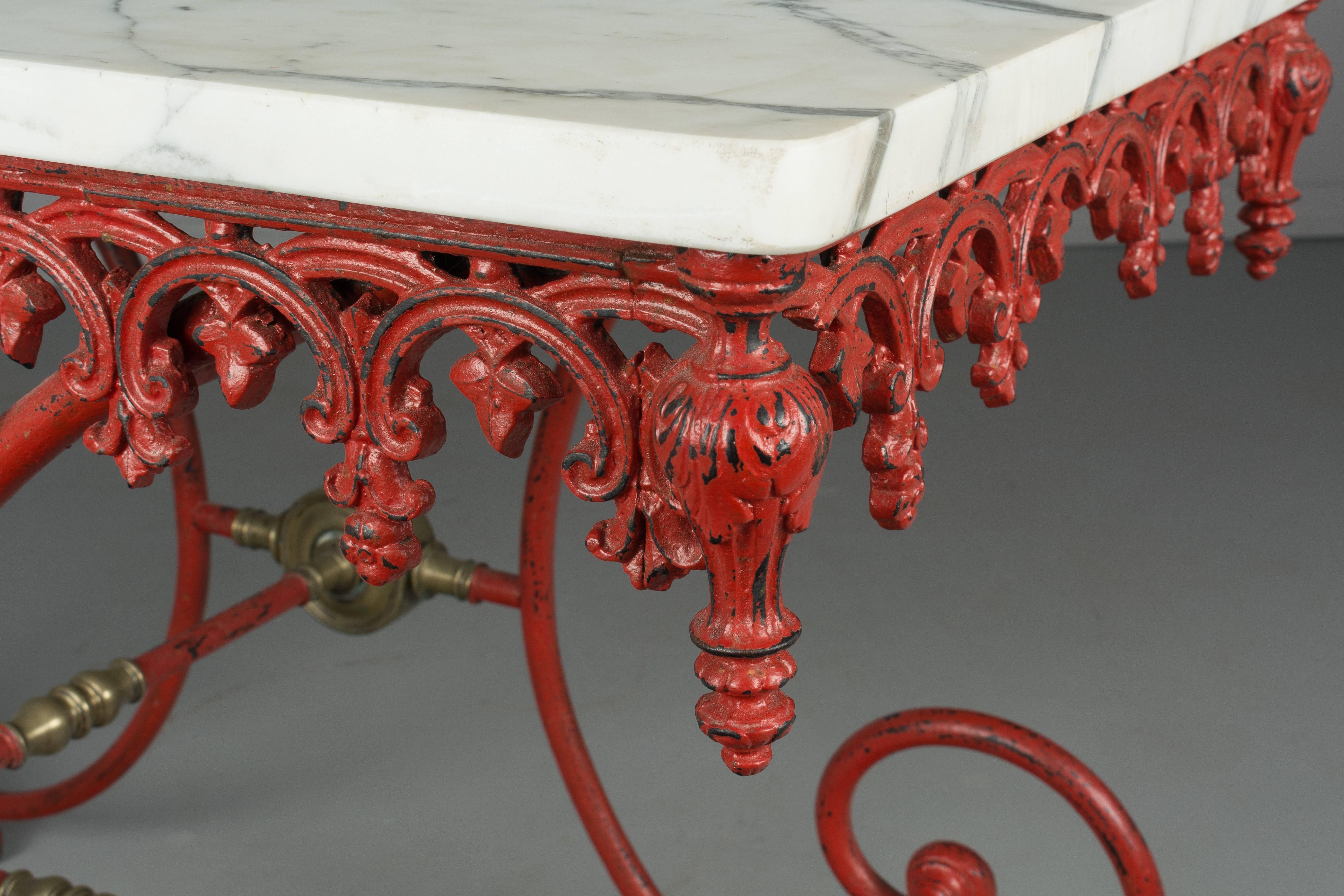 19th Century French Iron Pastry Table 5