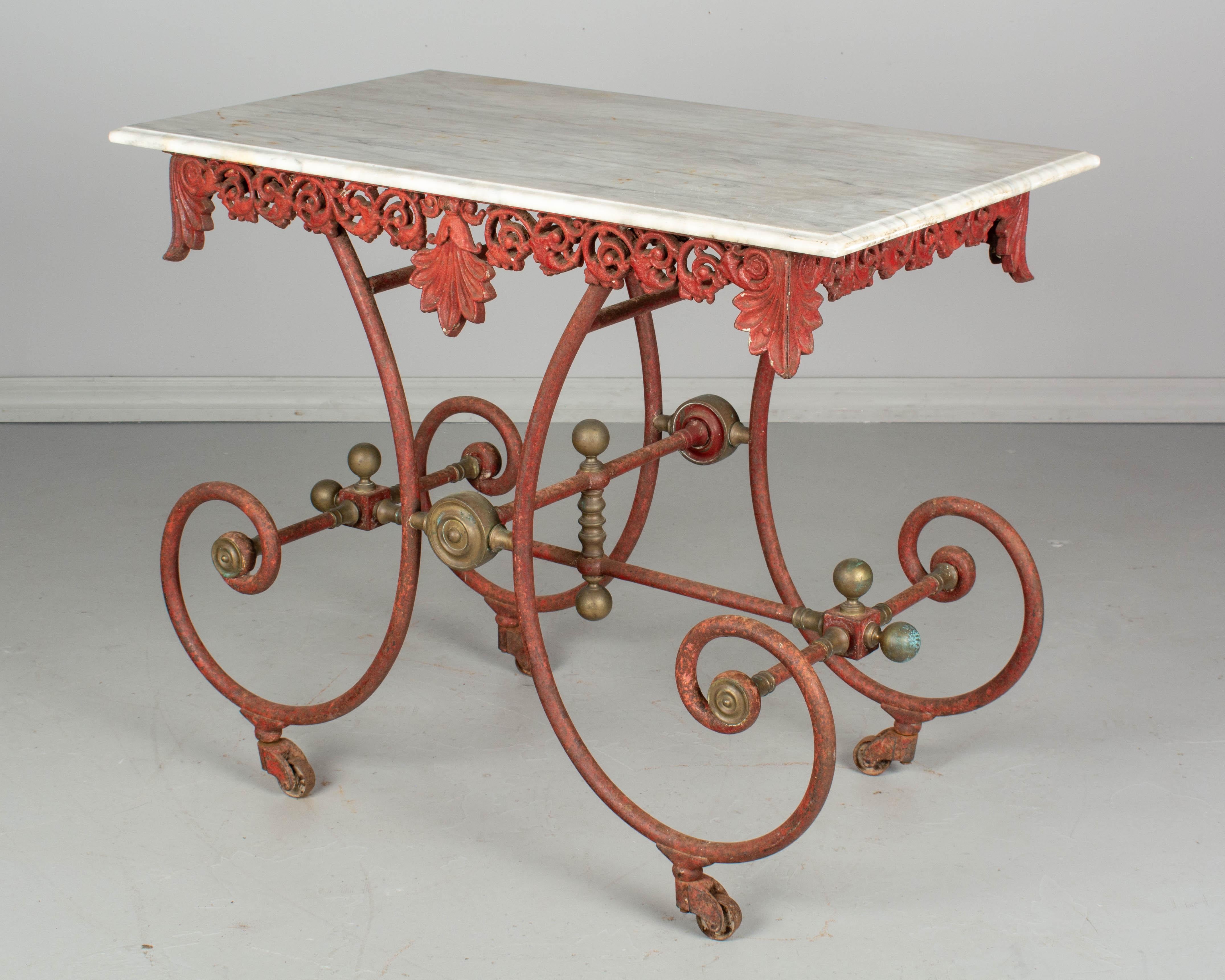 19th Century French Iron Pastry Table 2