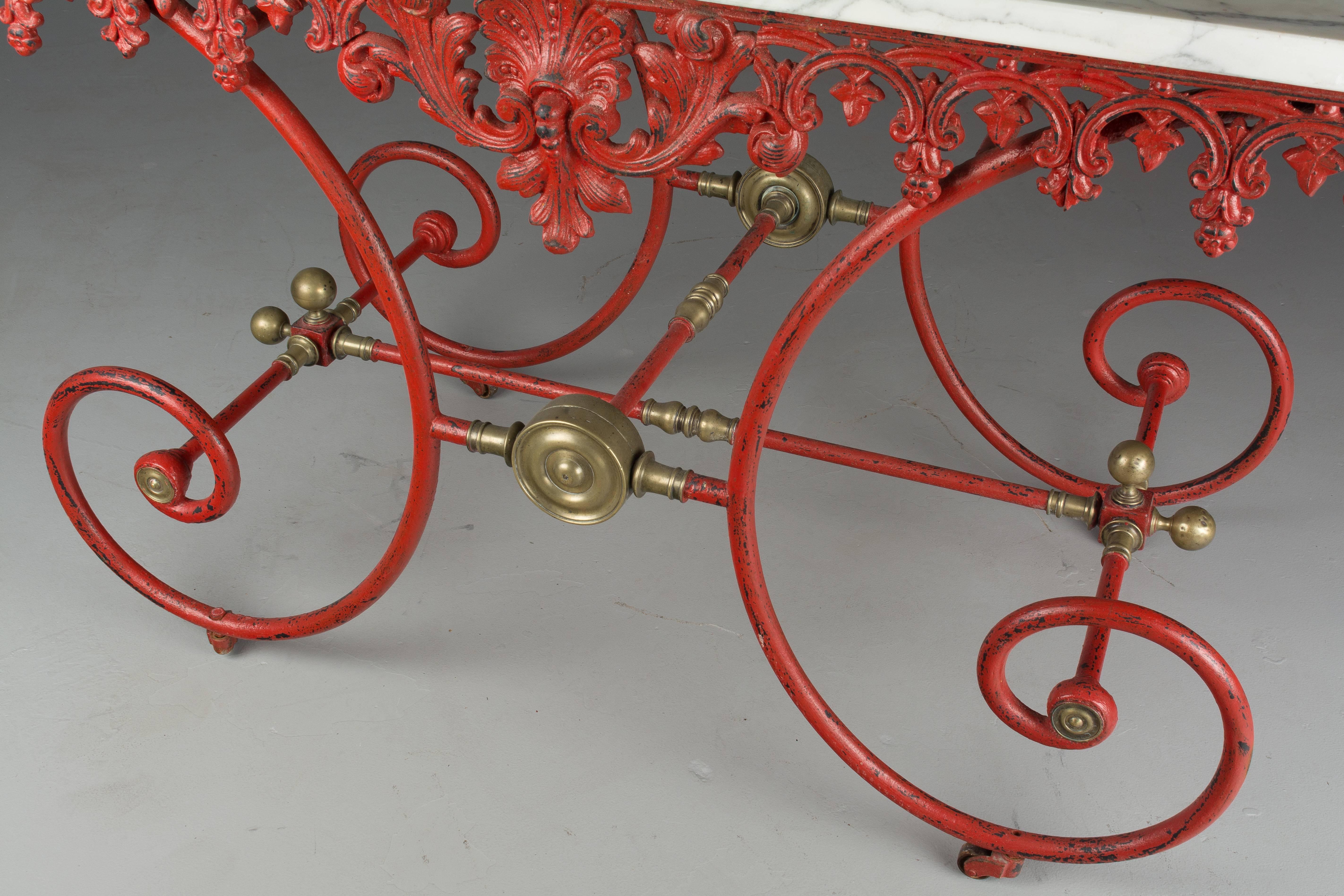 19th Century French Iron Pastry Table 6