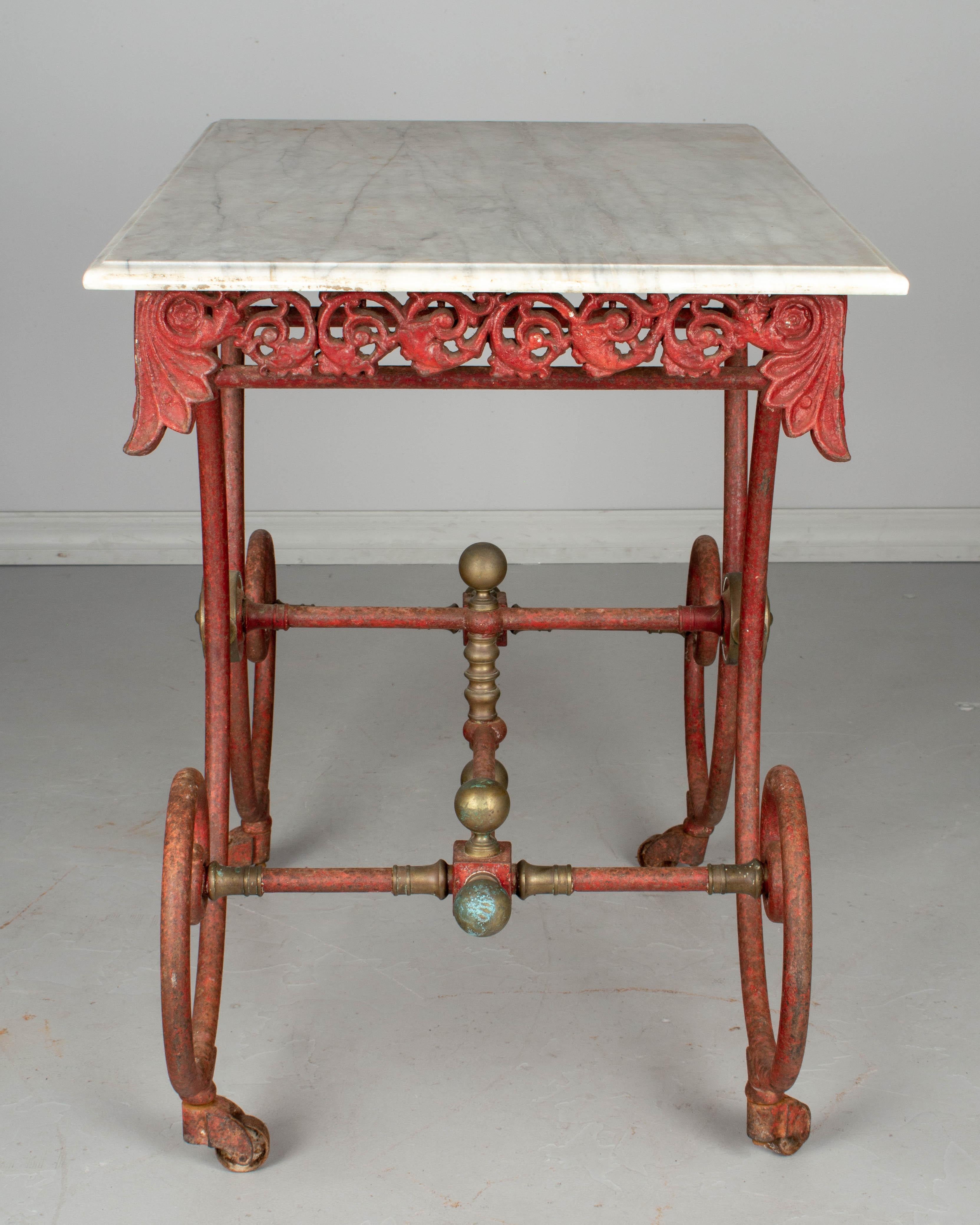 19th Century French Iron Pastry Table 3