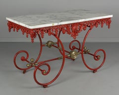19th Century French Iron Pastry Table