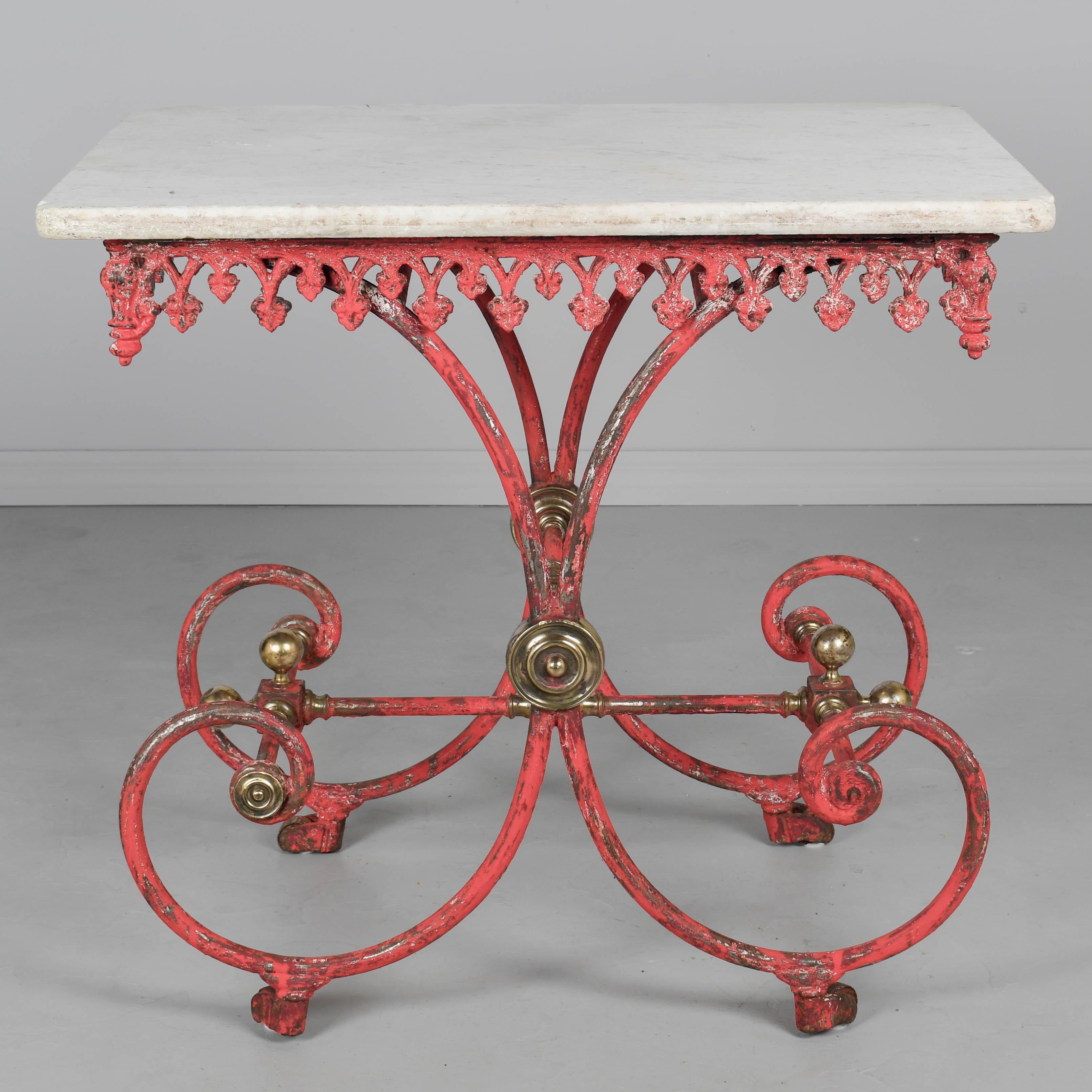 Mesa pastelera francesa de hierro del siglo XIX Francés en venta