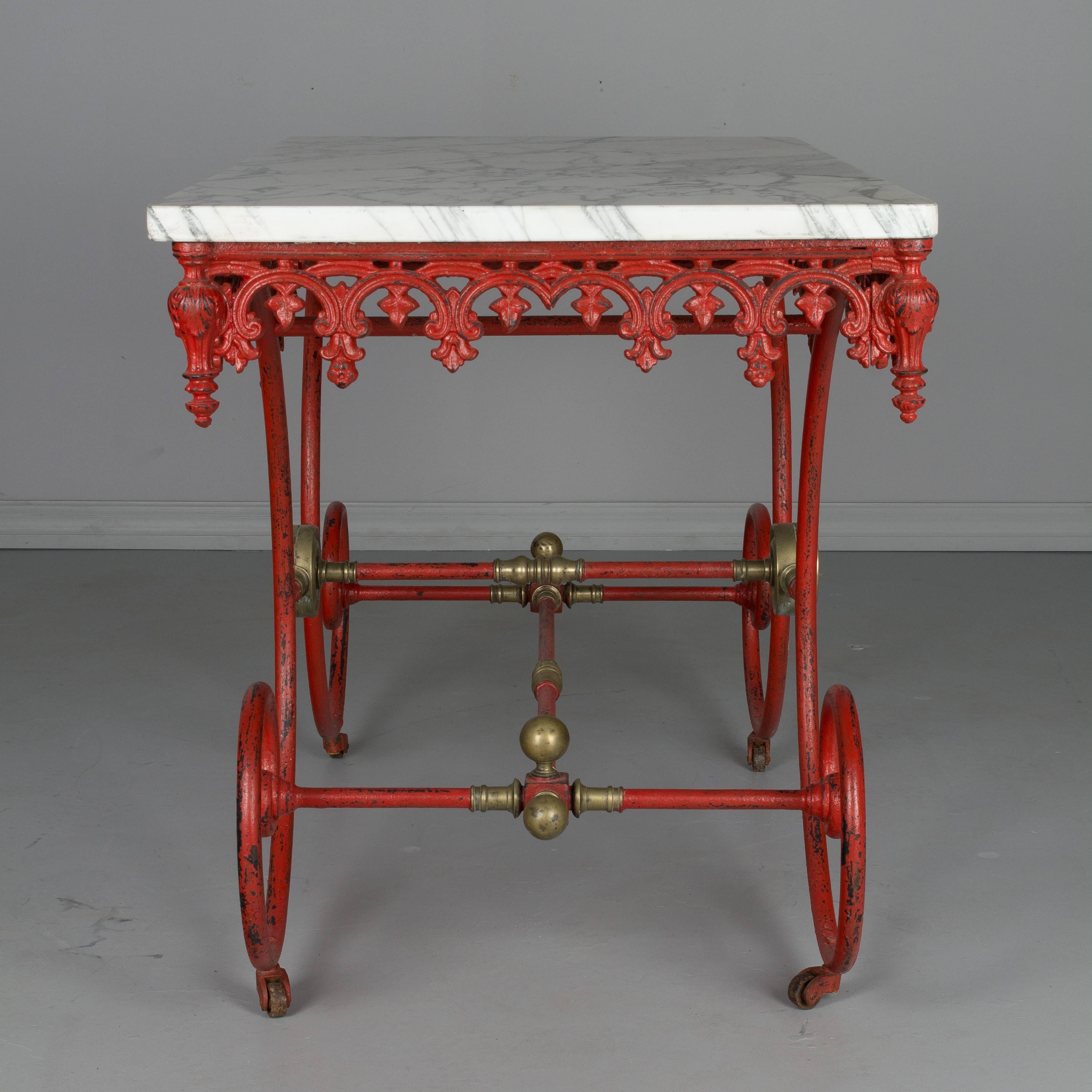 19th Century French Iron Pastry Table 1