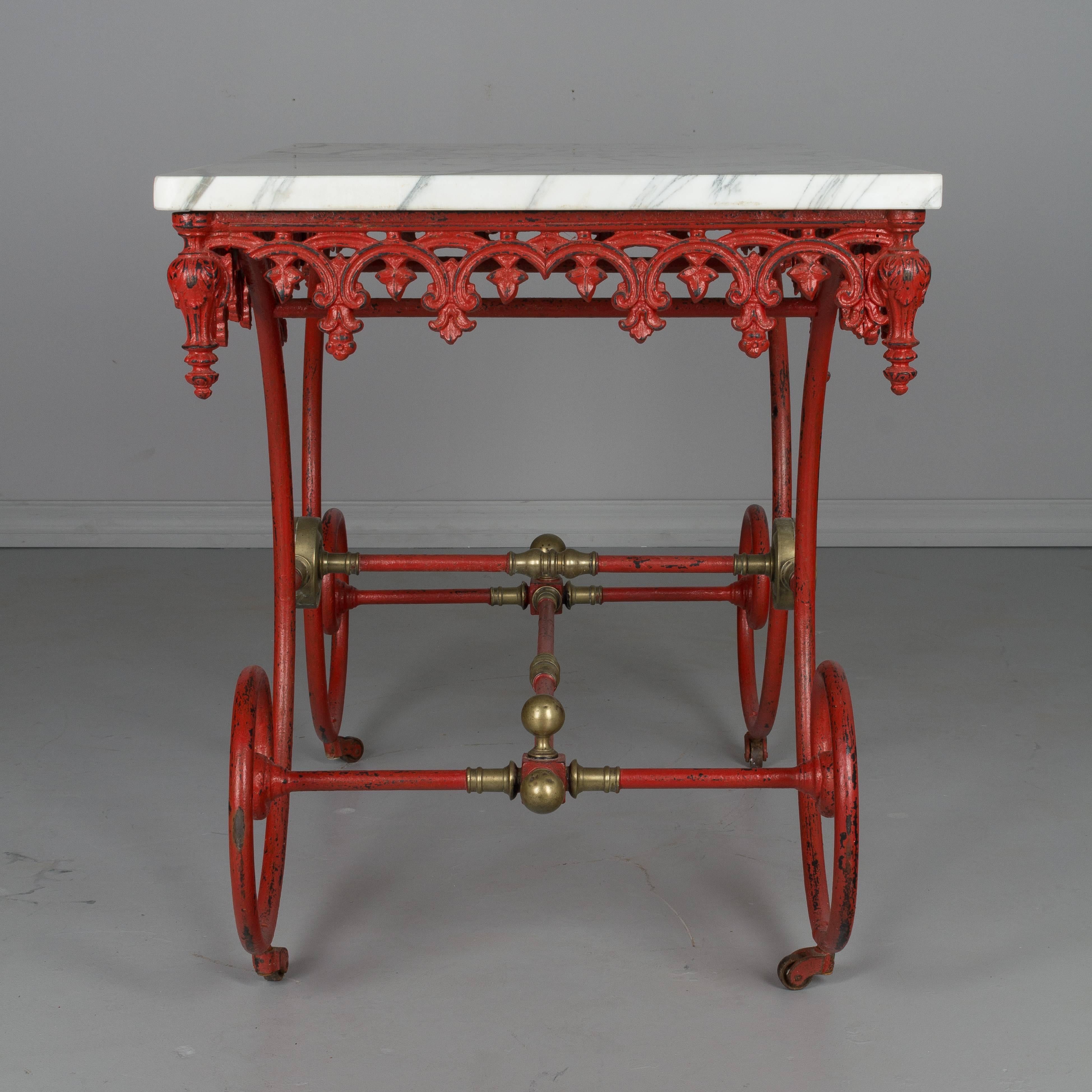 19th Century French Iron Pastry Table 2