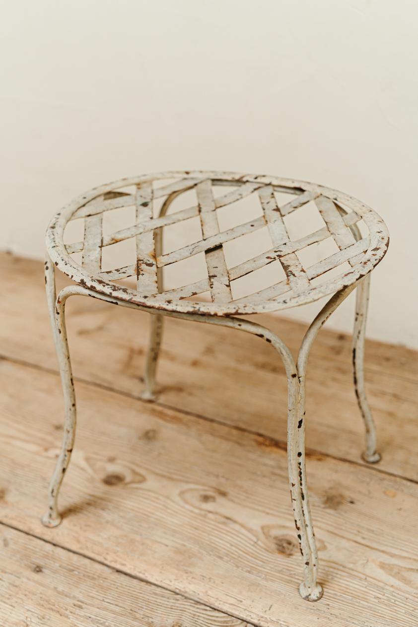 19th century French iron stool  For Sale 3