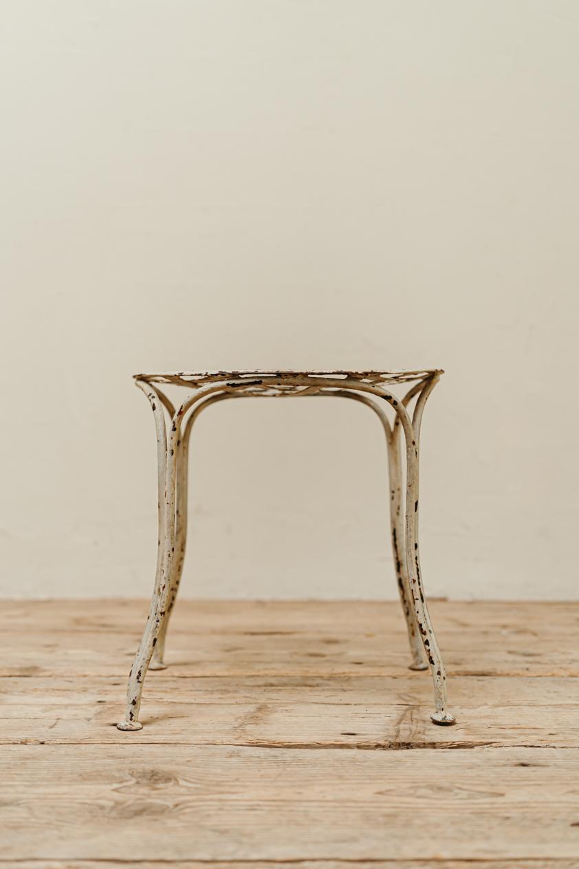 Iron 19th century French iron stool  For Sale