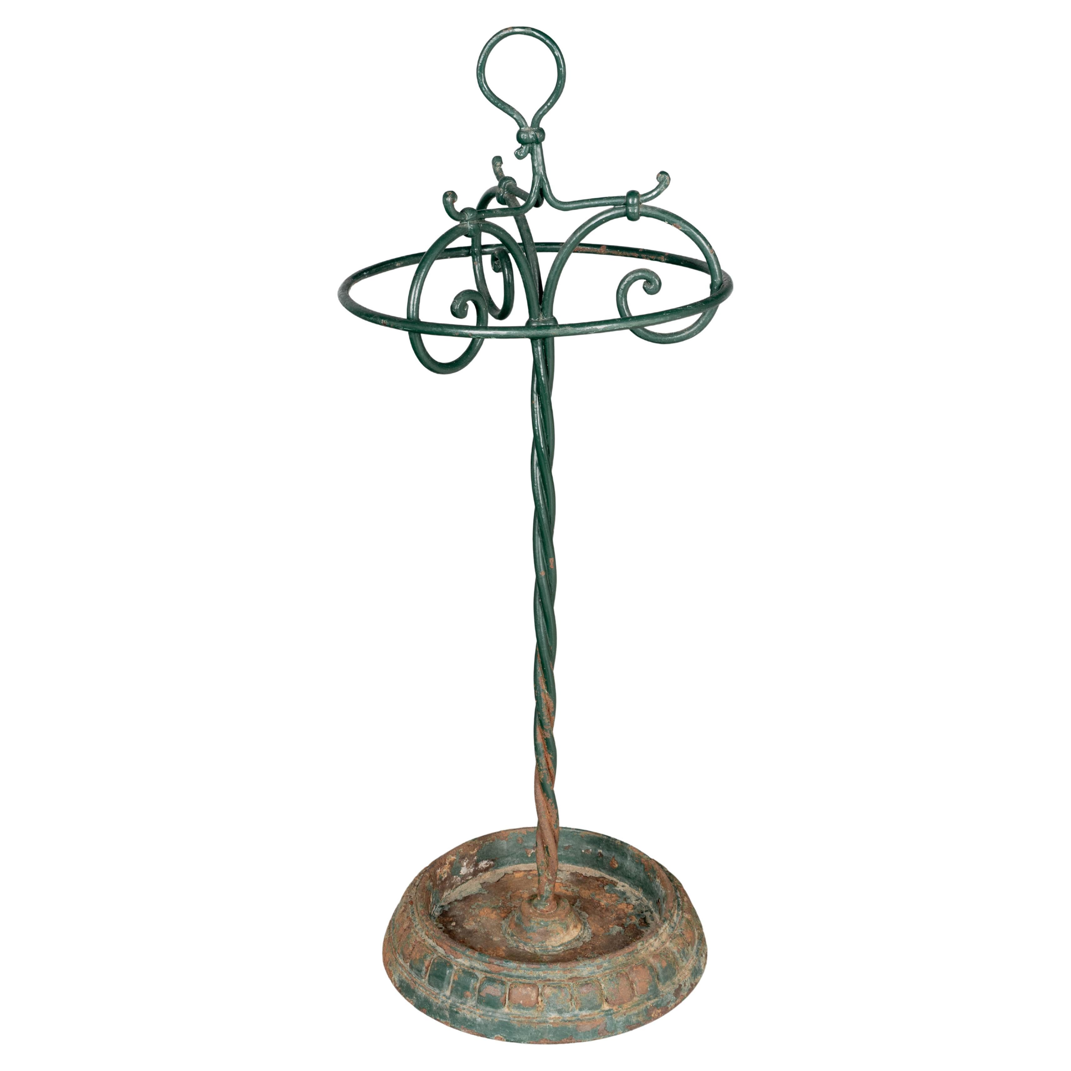19th Century French Iron Umbrella Stand