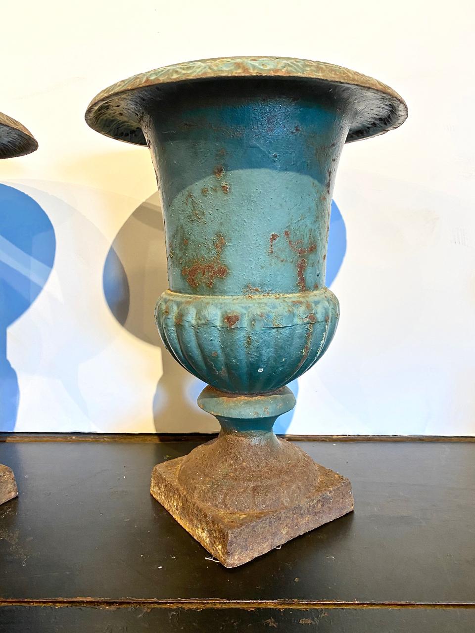 19th Century French Iron Urns 1
