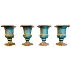 19th Century French Iron Urns