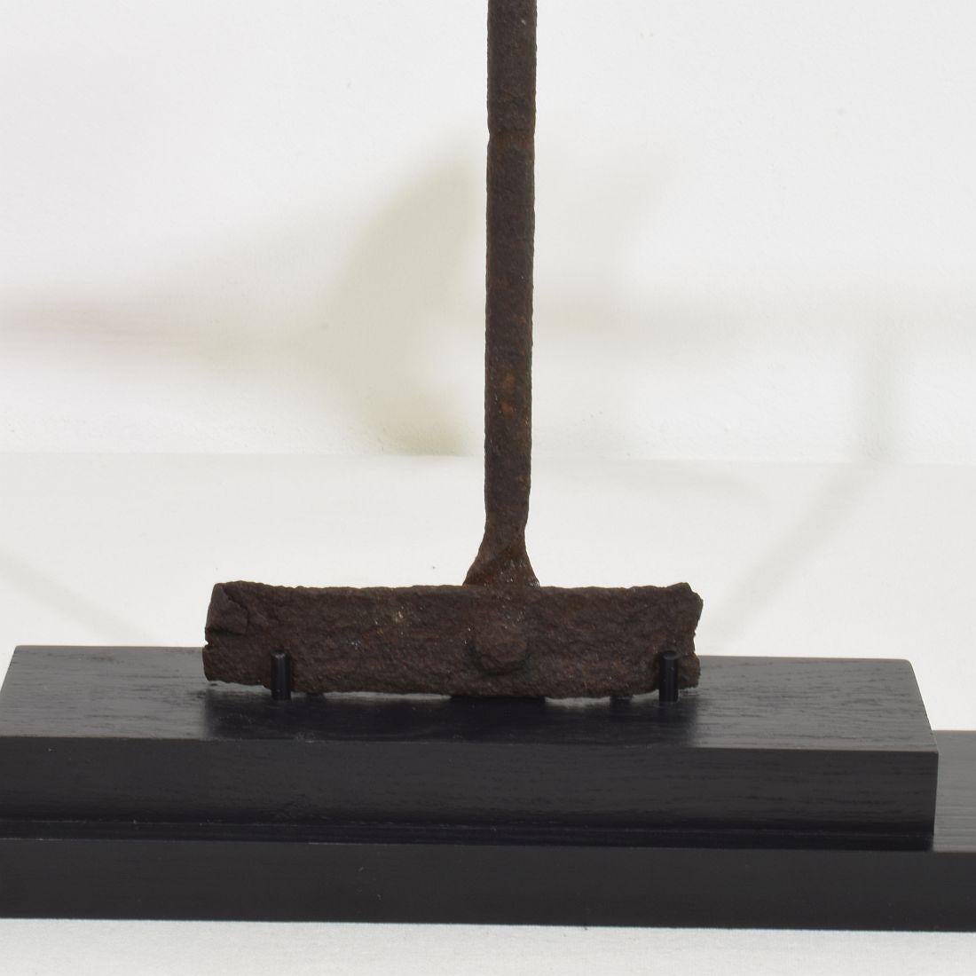 19th Century French Iron Weathervane Roof Finial For Sale 7