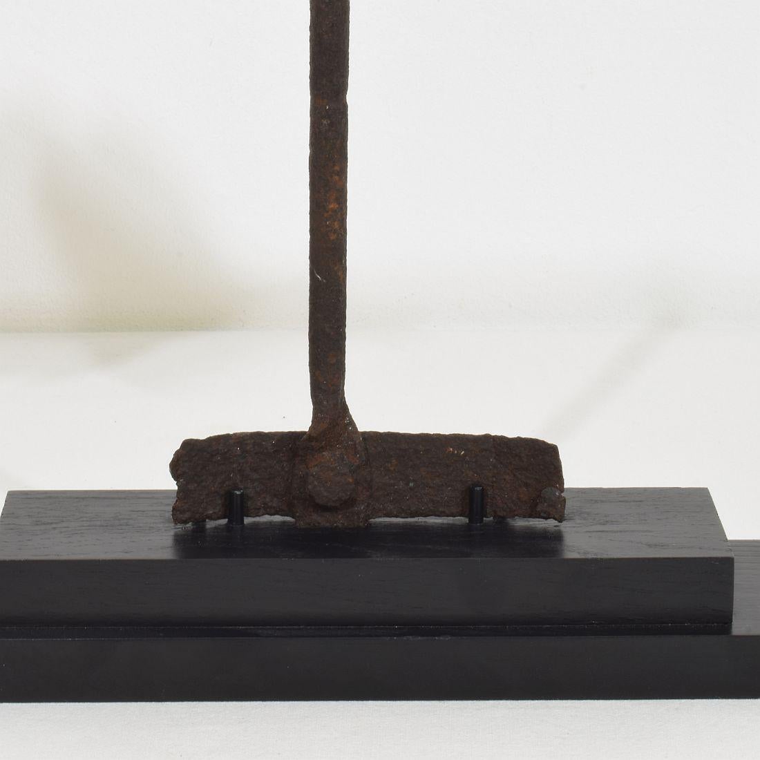 19th Century French Iron Weathervane Roof Finial For Sale 11