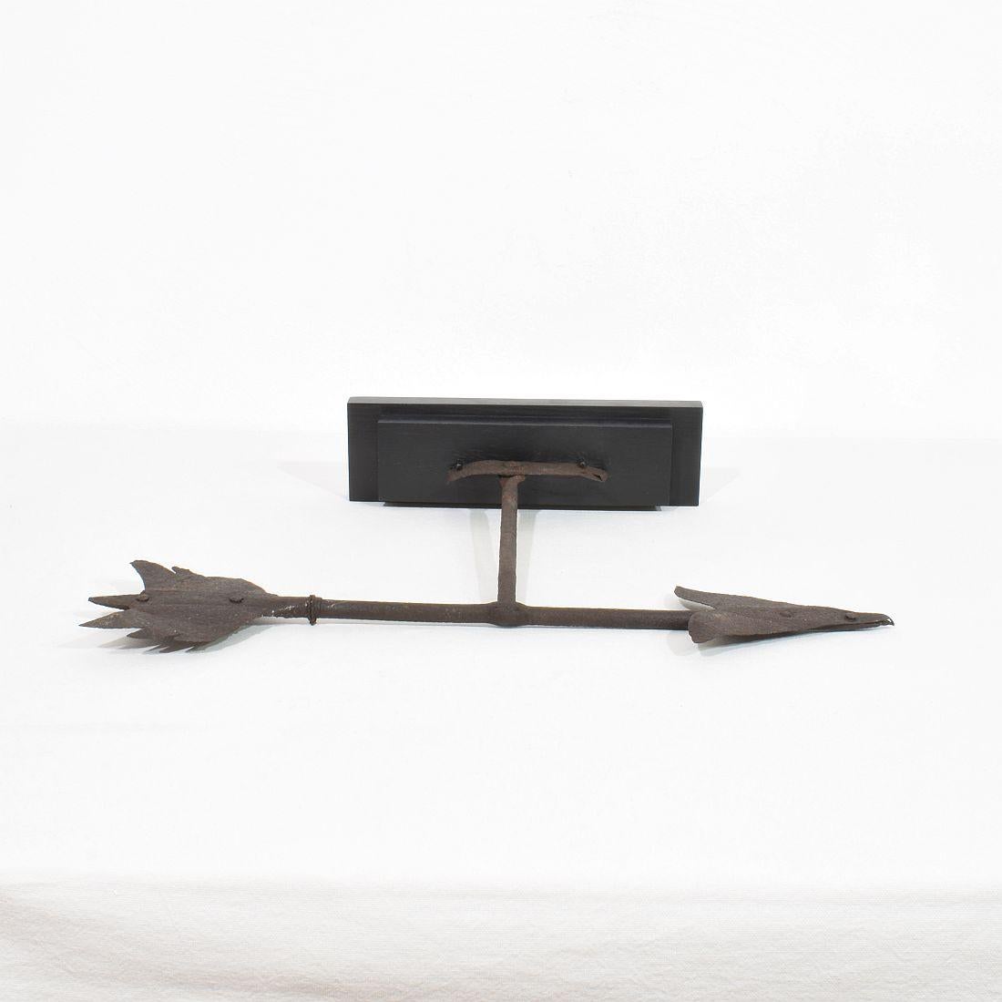 19th Century French Iron Weathervane Roof Finial For Sale 12