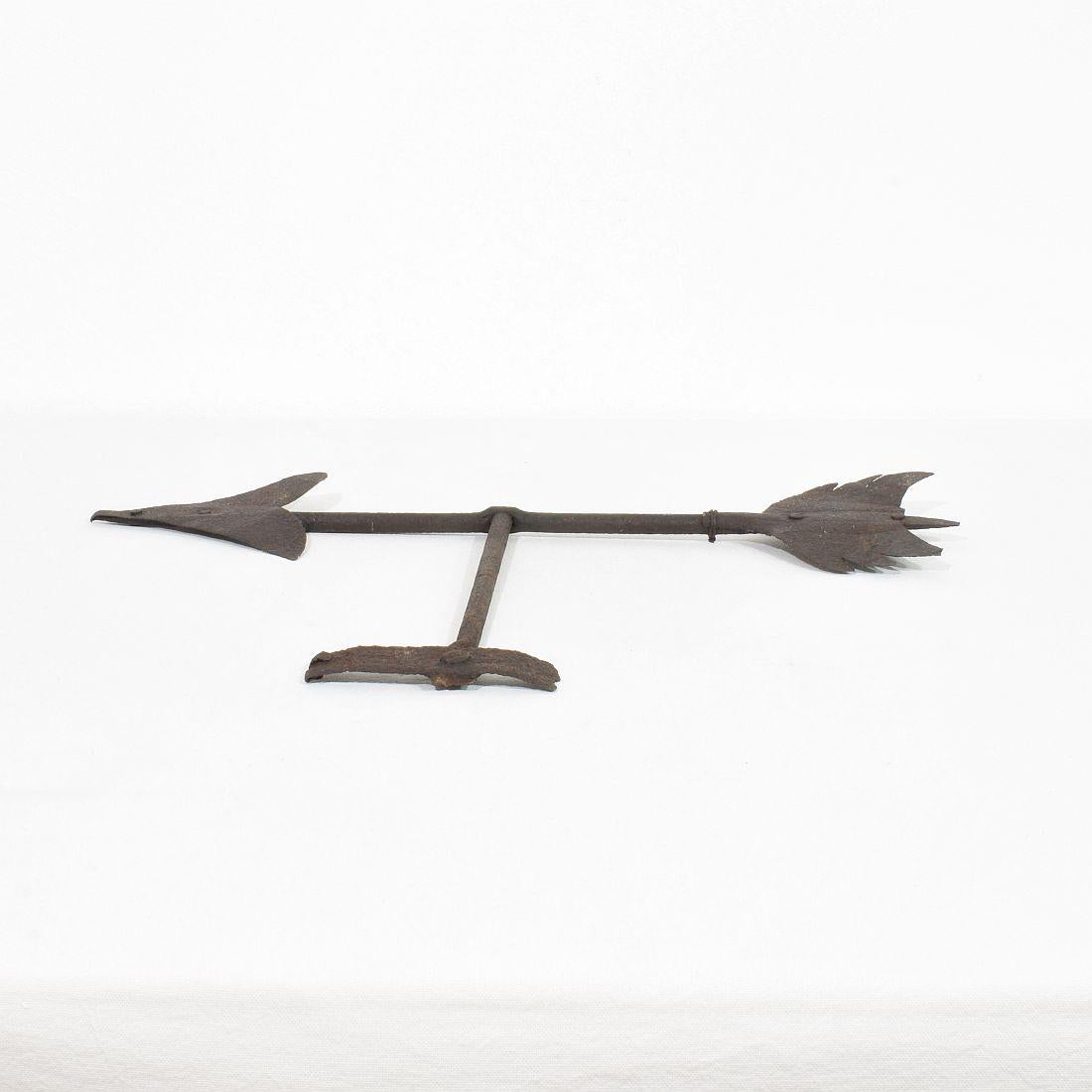 19th Century French Iron Weathervane Roof Finial For Sale 13