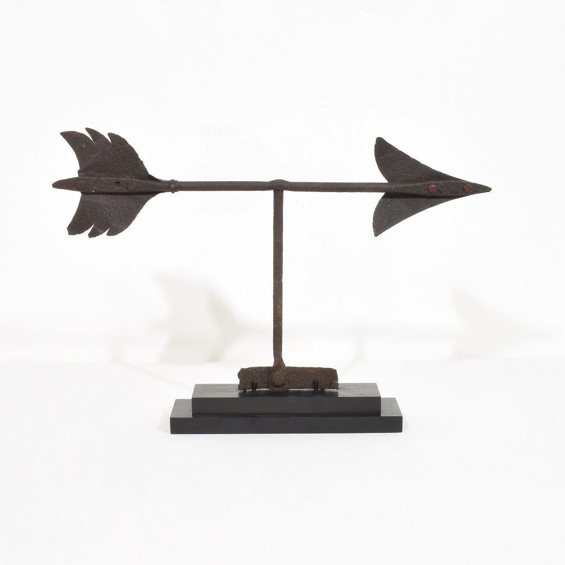 19th Century French Iron Weathervane Roof Finial For Sale 1