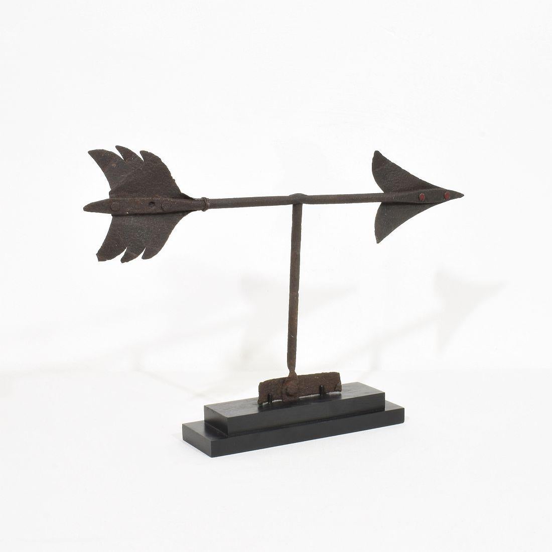 19th Century French Iron Weathervane Roof Finial For Sale 2