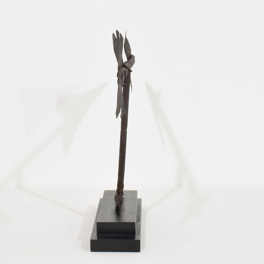19th Century French Iron Weathervane Roof Finial For Sale 3