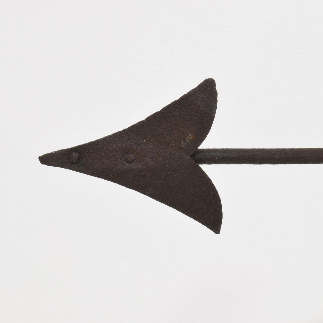 19th Century French Iron Weathervane Roof Finial For Sale 4