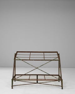 19th Century French Iron & Wood Display Table