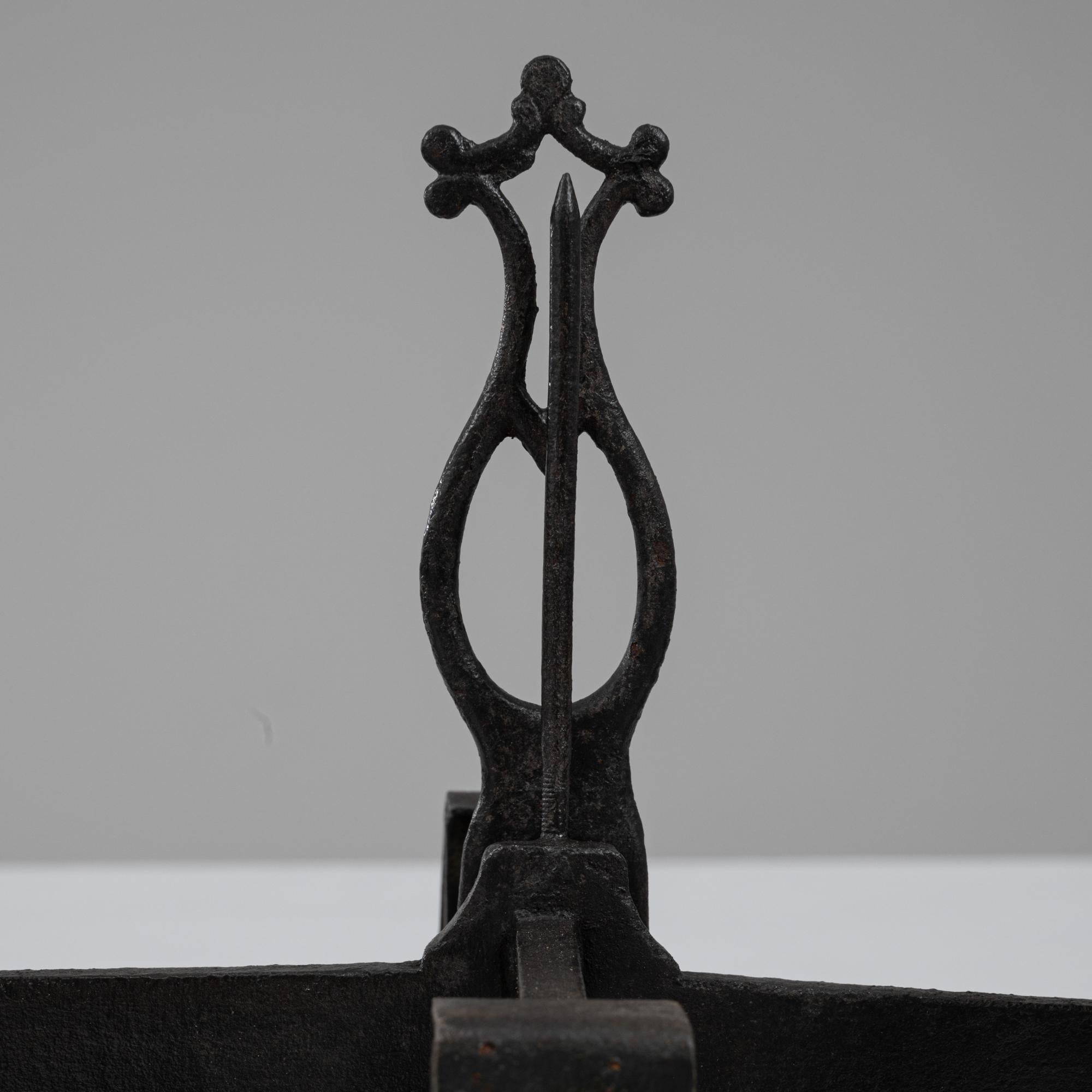 Scala francese del XIX secolo in ferro e zinco in vendita 4