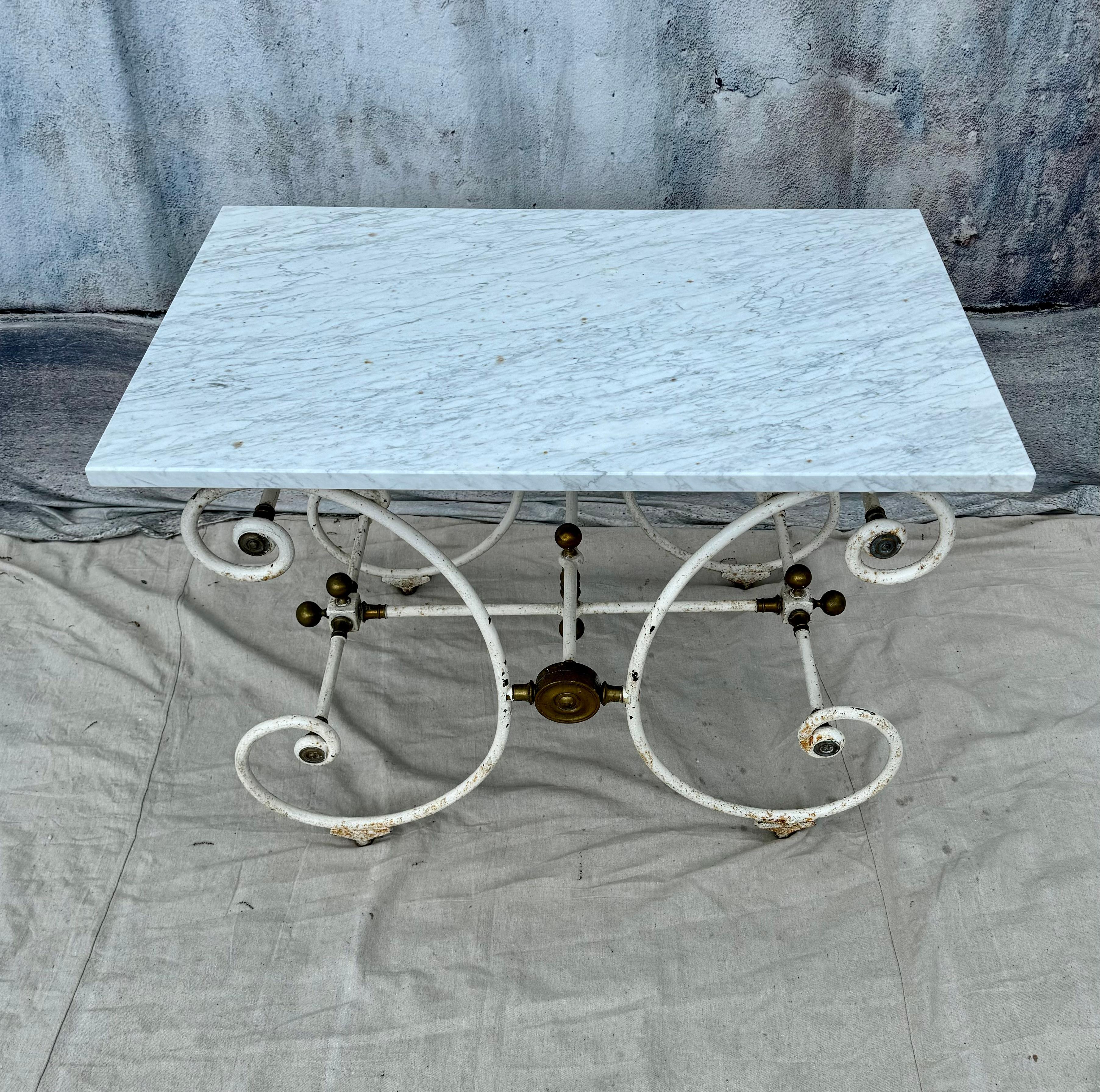 French Provincial 19th Century French J. Mareschal Butcher's Table For Sale