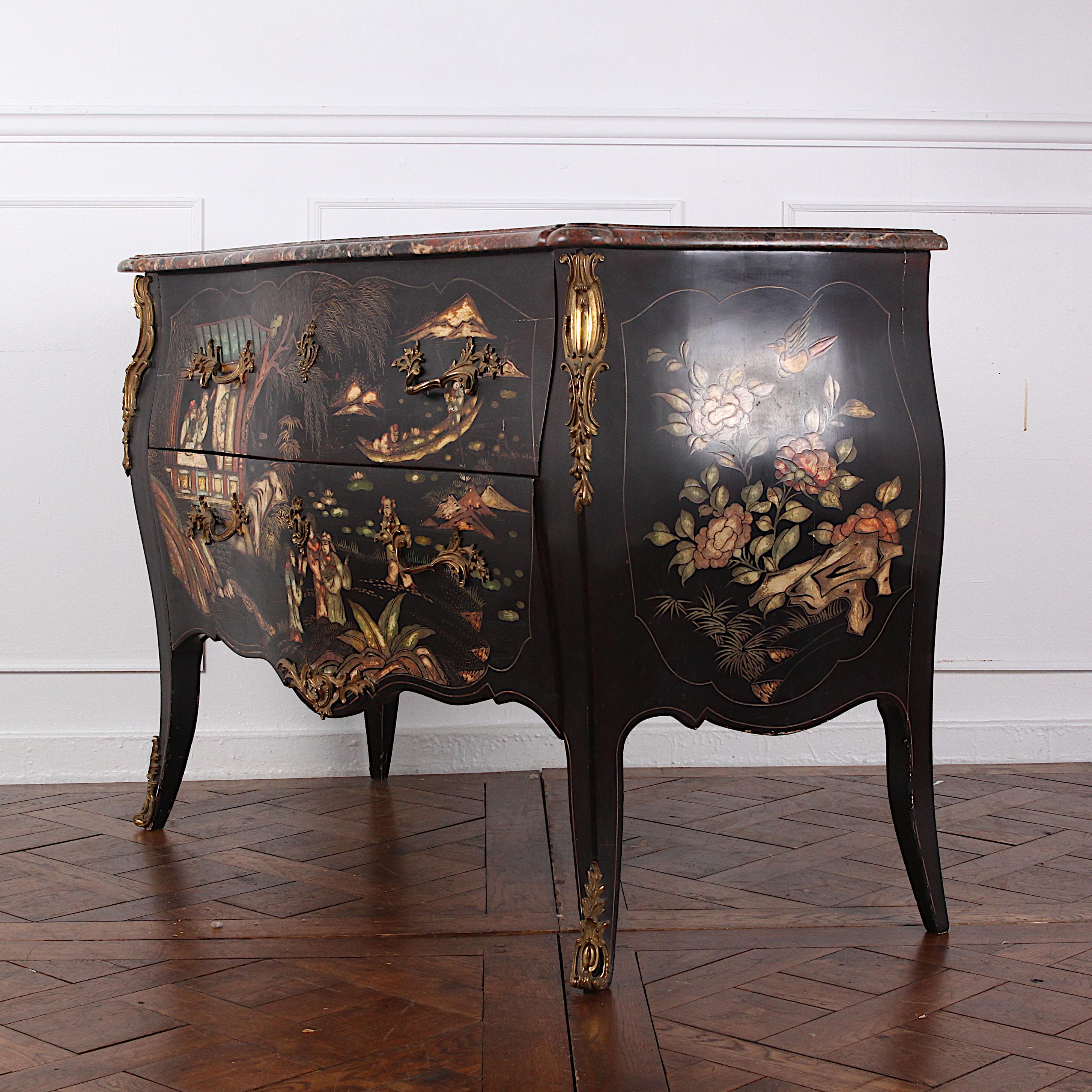 Late 19th Century 19th Century French ‘Japanned’ Commode