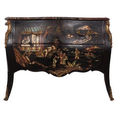 19th Century French ‘Japanned’ Commode