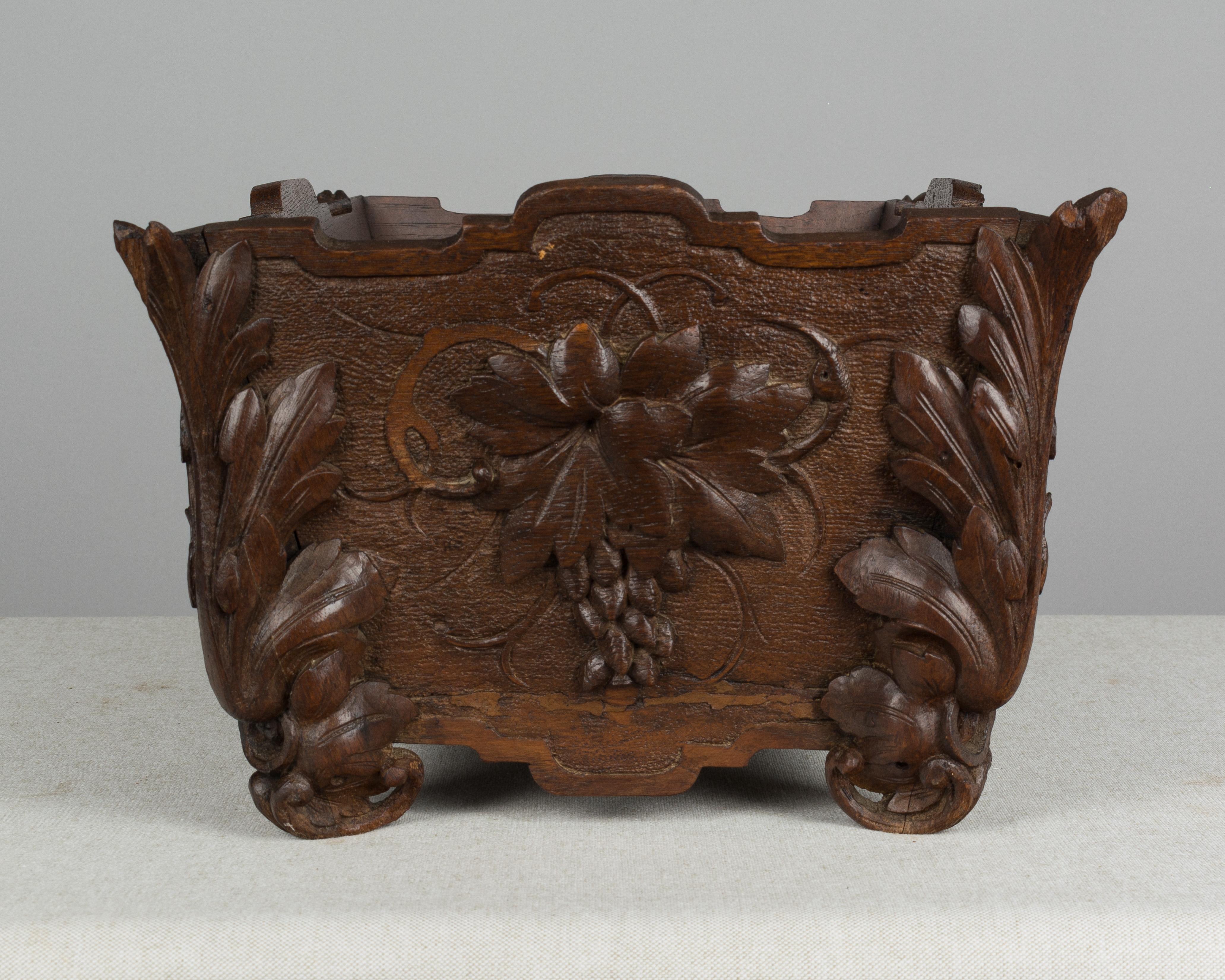 Hand-Carved 19th Century French Jardinière or Planter