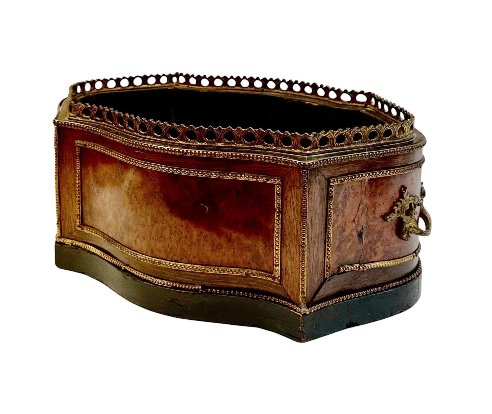 19th Century French Jardinière with Dore Bronze Gallery For Sale 3