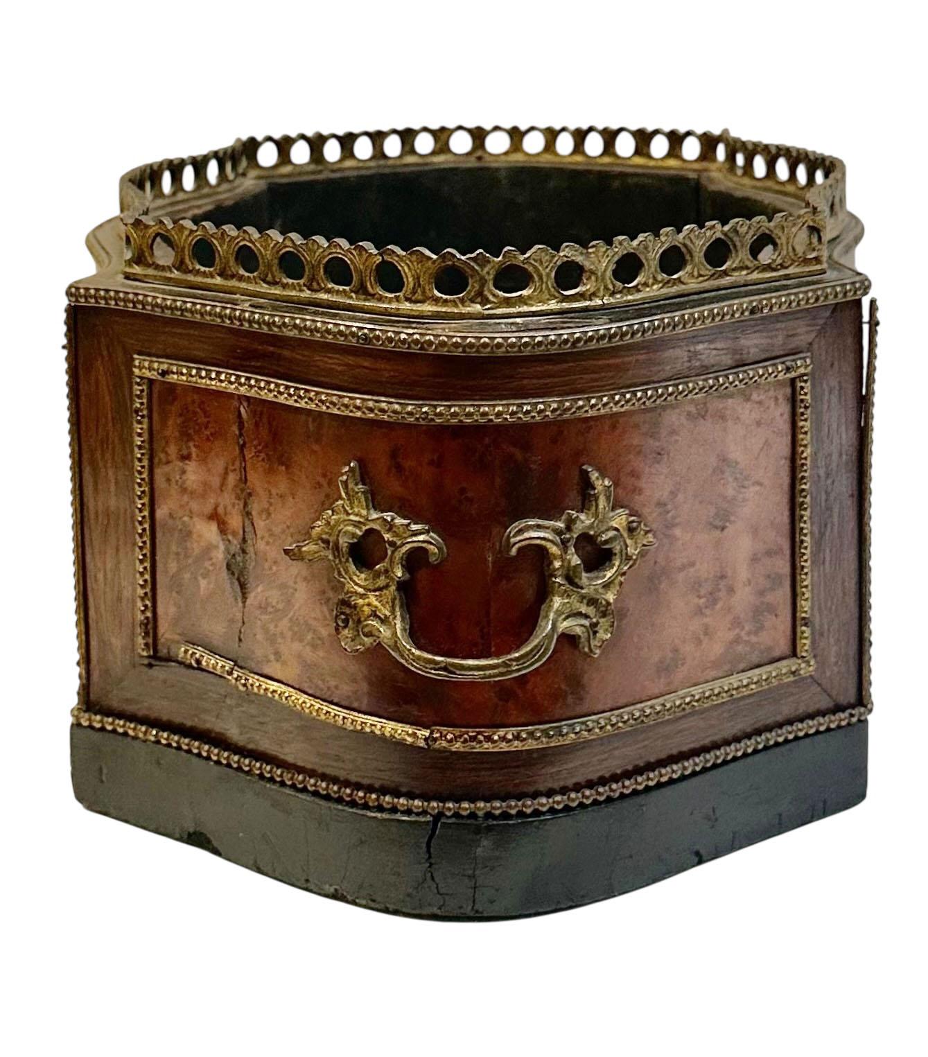 19th Century French Jardinière with Dore Bronze Gallery For Sale 5