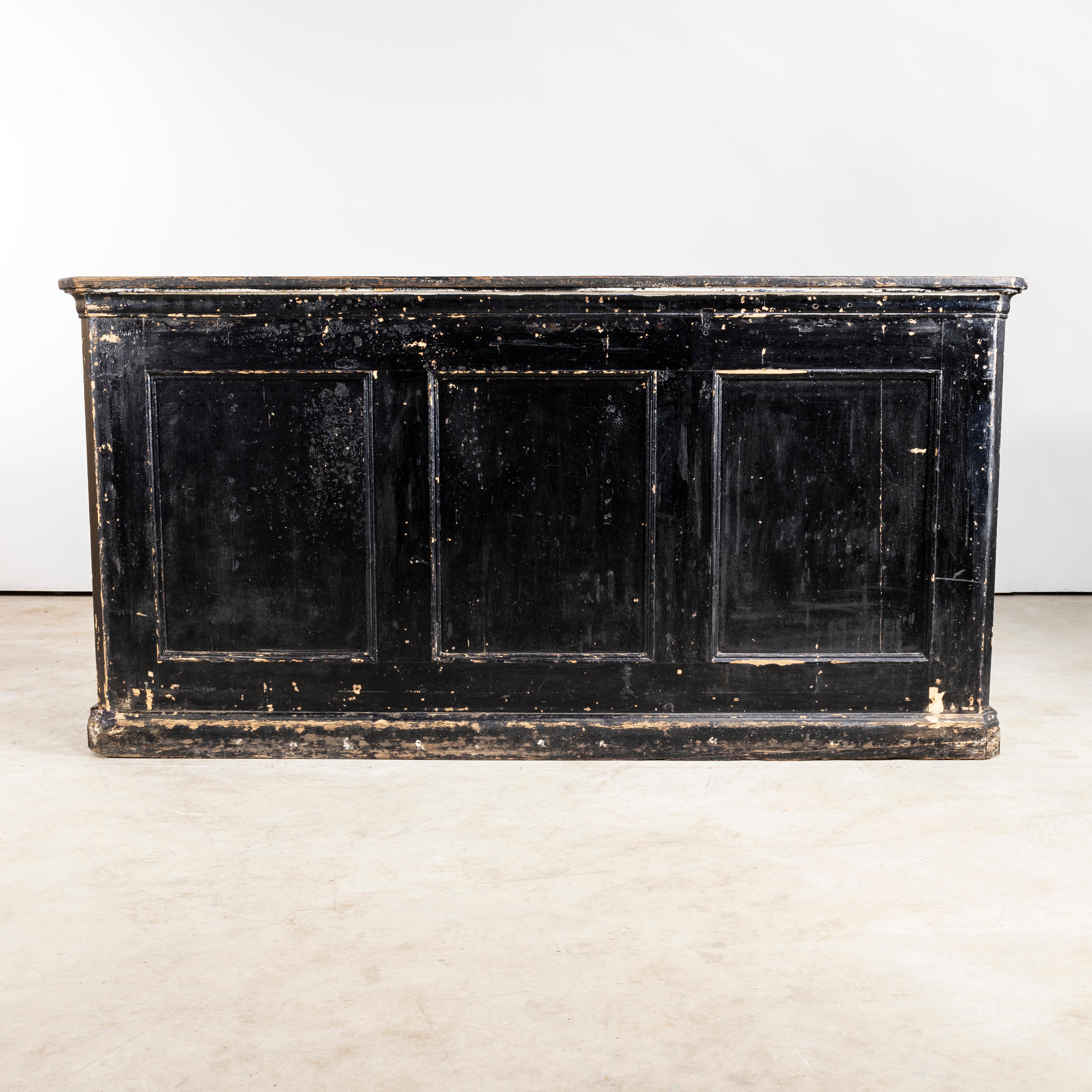 Französische Juweliere-Schubladenbank des 19. Jahrhunderts – original ebonisierte Oberfläche 4