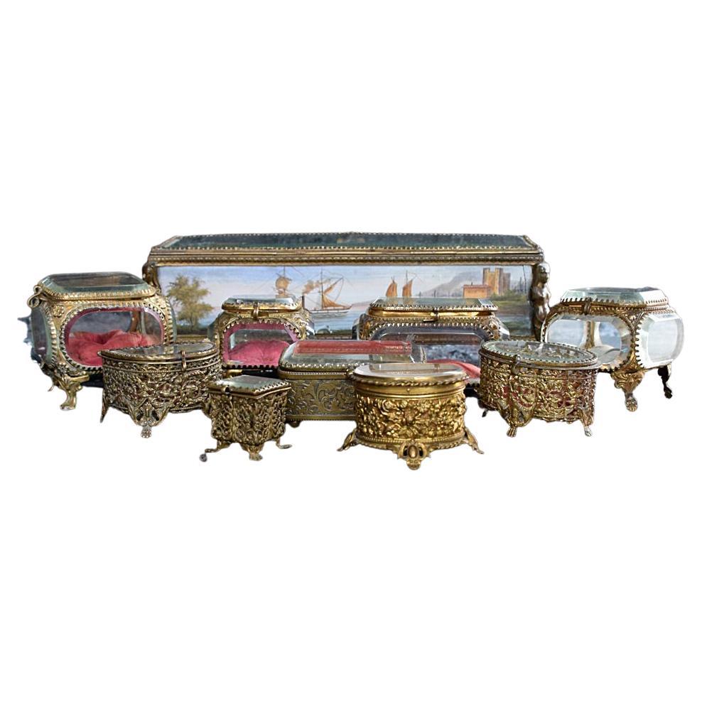 19th Century, French, Jewellery Box Collection 