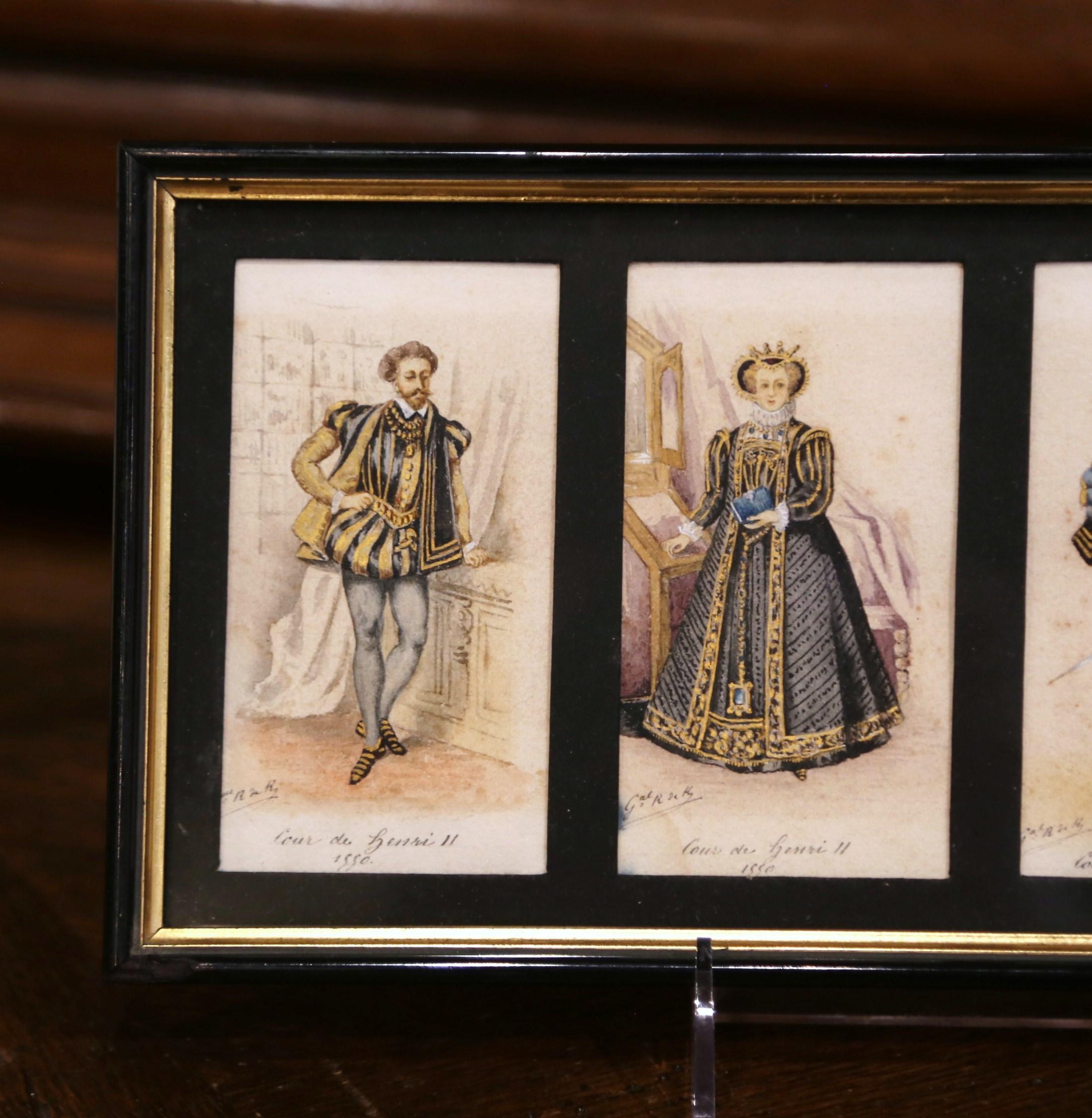 19th Century French King of France Framed Color Prints 