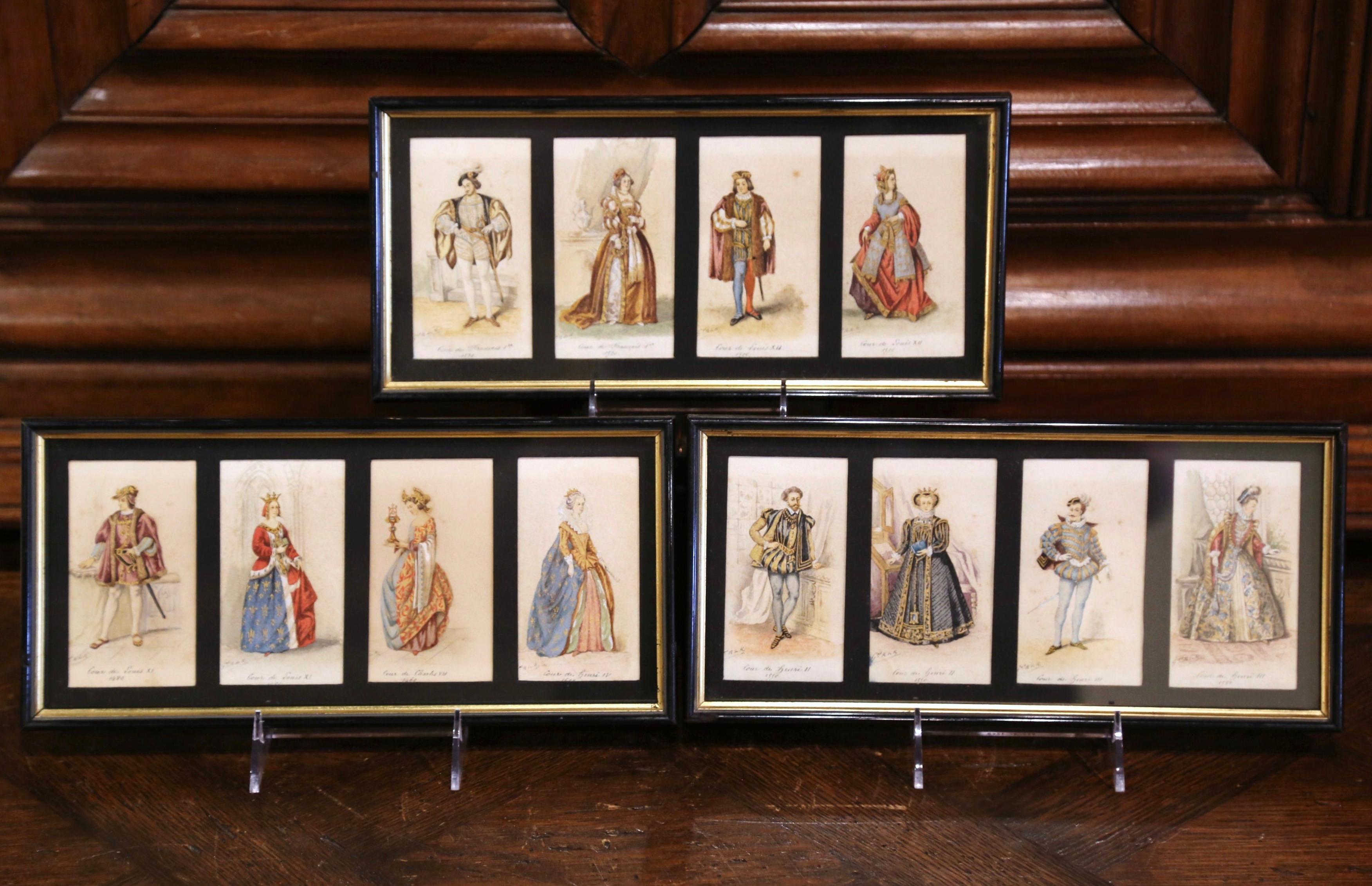 19th Century French King of France Framed Color Prints 