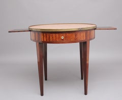 19th Century French Kingwood and Marble Top Centre Table
