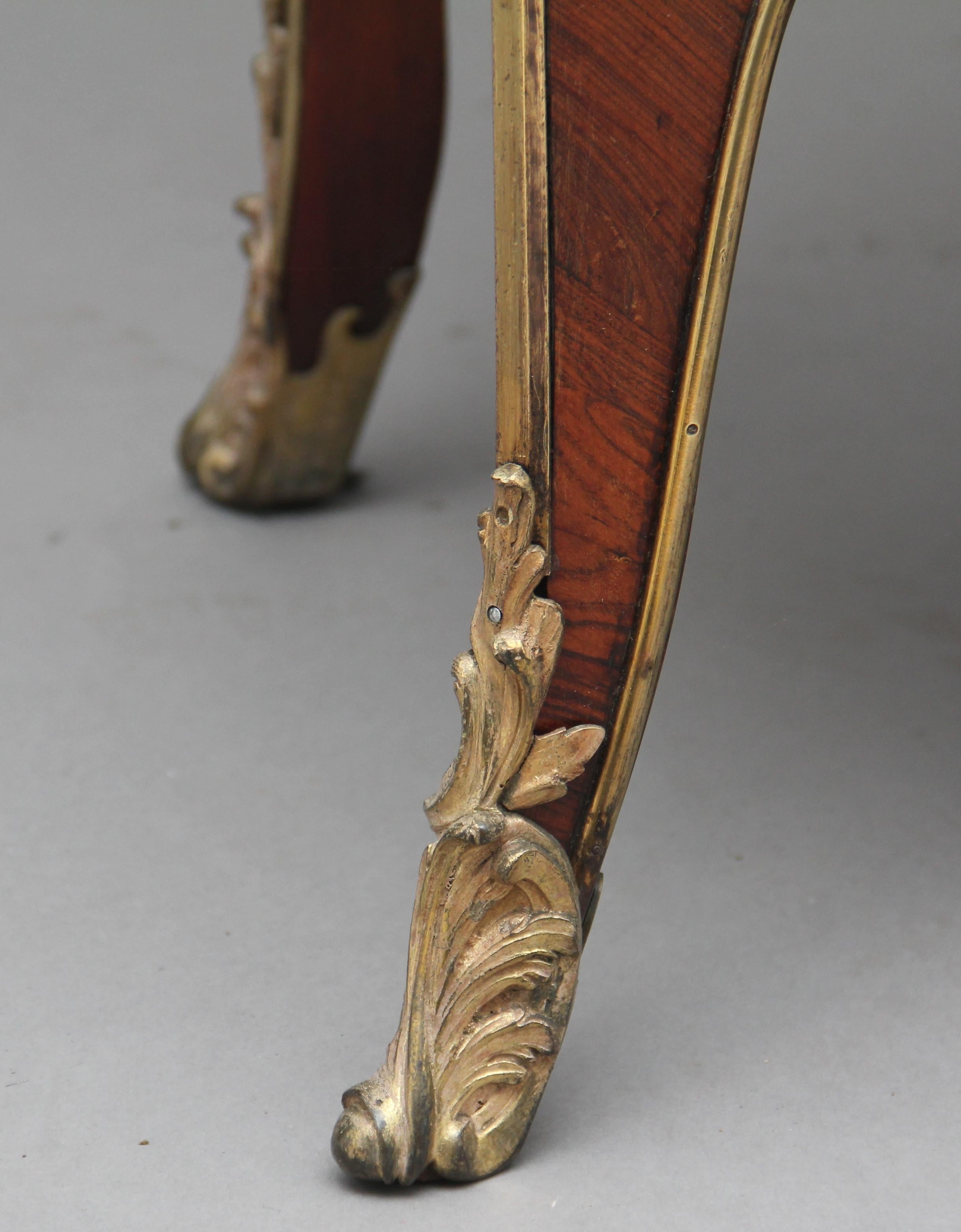 19th Century French Kingwood and Ormolu Display Cabinet 8