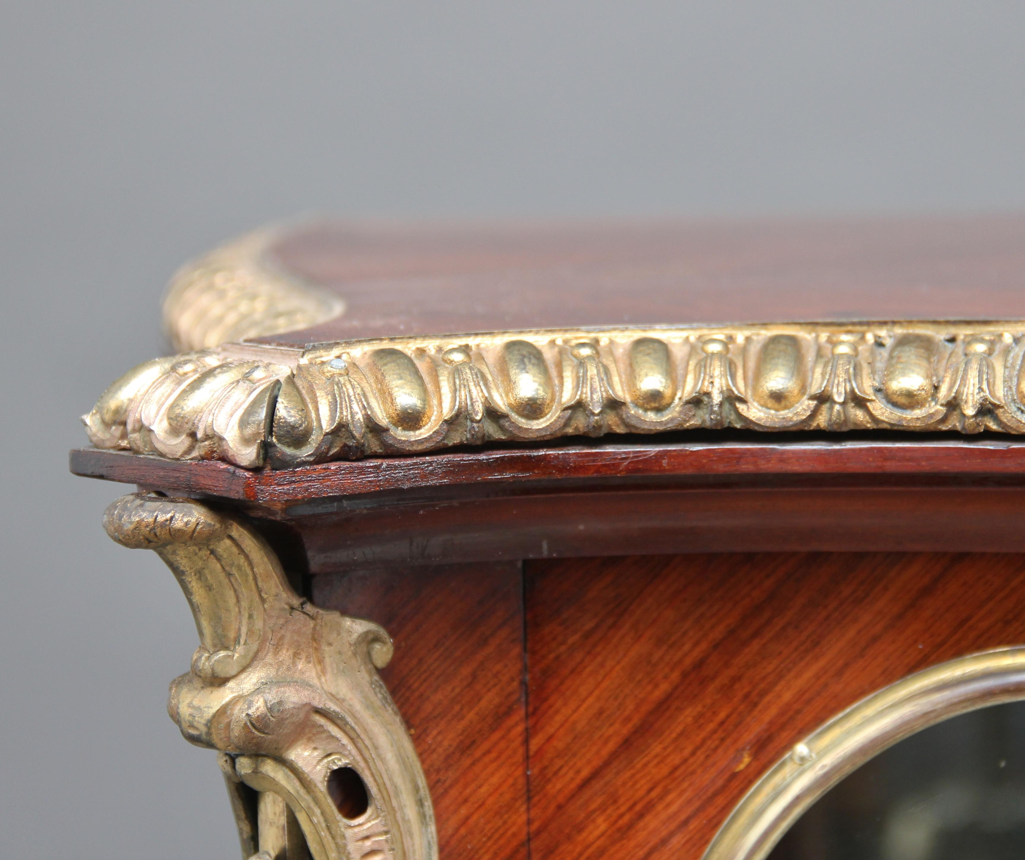 19th Century French Kingwood and Ormolu Display Cabinet 4