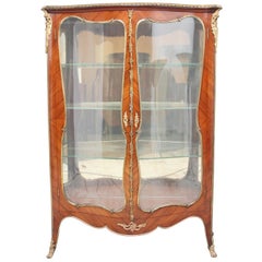 19th Century French Kingwood and Ormolu Display Cabinet