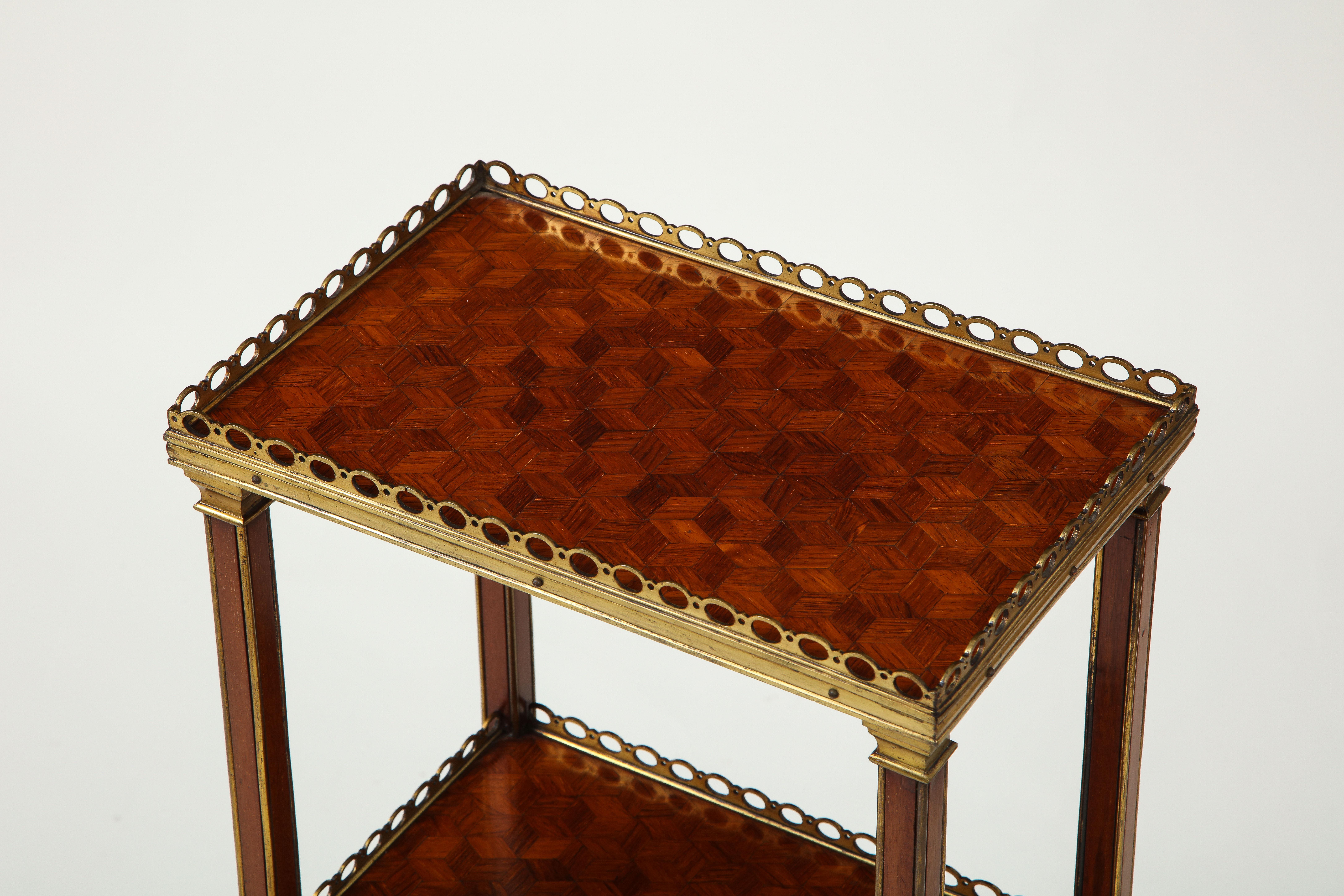 19th Century French Kingwood Parquetry Occasional Table In Good Condition In New York, NY