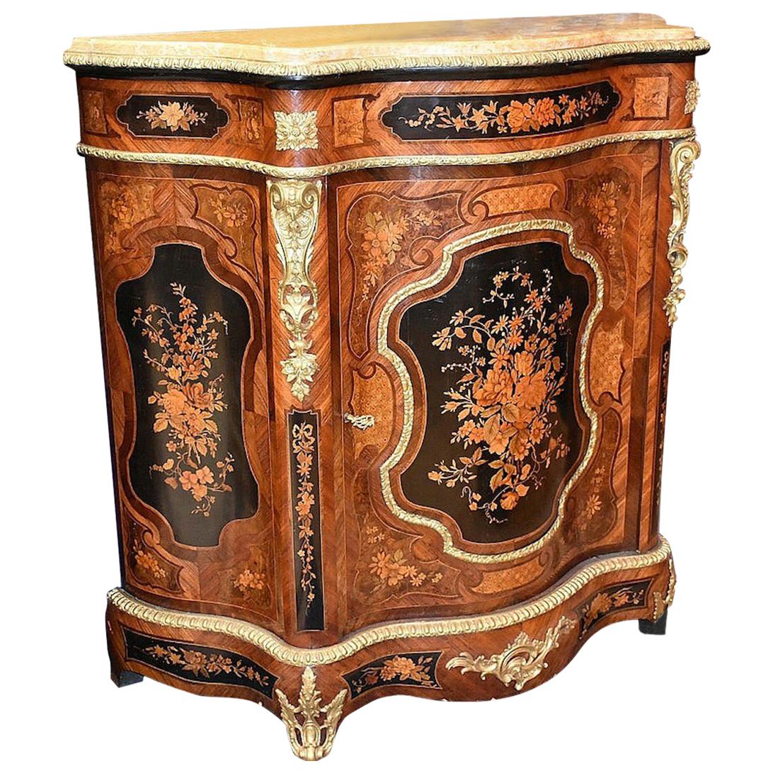 19th Century French Kingwood Salon Cabinet For Sale