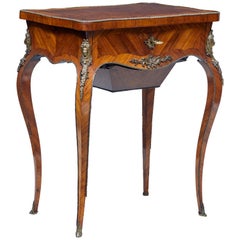 19th Century French Kingwood Sewing Table