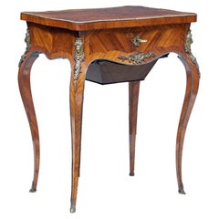 Retro 19th century French kingwood sewing work table