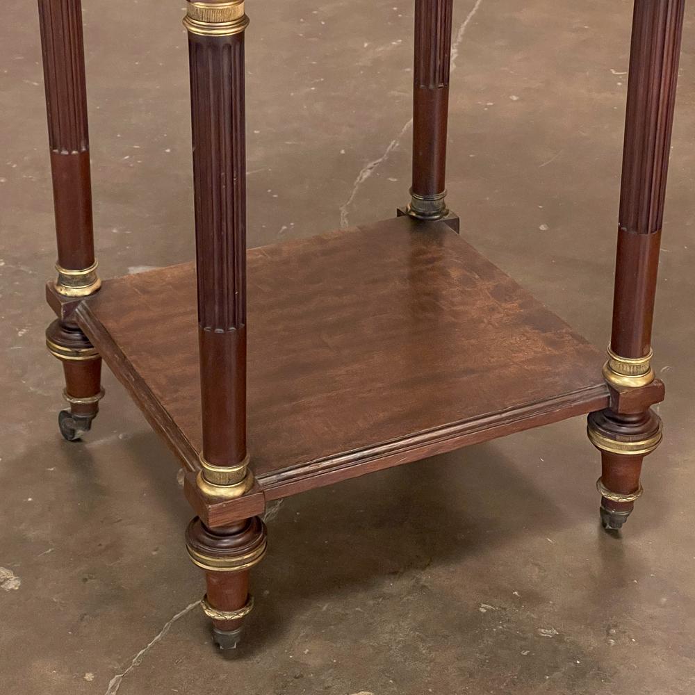 19th Century French Krieger Louis XVI Mahogany Nightstand For Sale 8