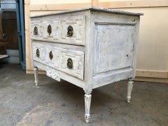 19th Century French Lacquered Wood Chest of Drawers, 1890s