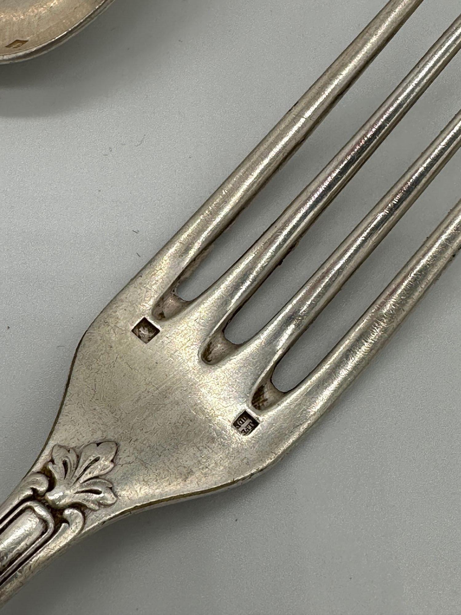 19. Jahrhundert Französisch L'Alfénide Christofle Halphen Sterling Silberwaren und Ladel im Angebot 6