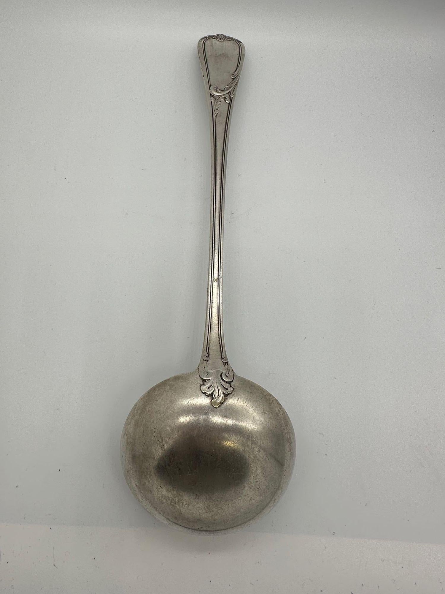 19. Jahrhundert Französisch L'Alfénide Christofle Halphen Sterling Silberwaren und Ladel im Angebot 10