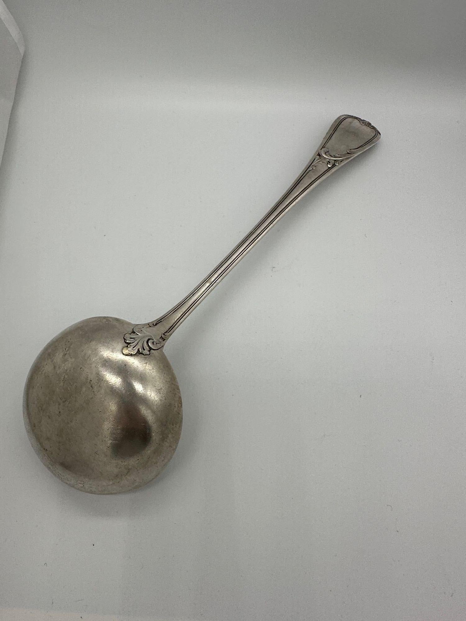 19. Jahrhundert Französisch L'Alfénide Christofle Halphen Sterling Silberwaren und Ladel im Angebot 11