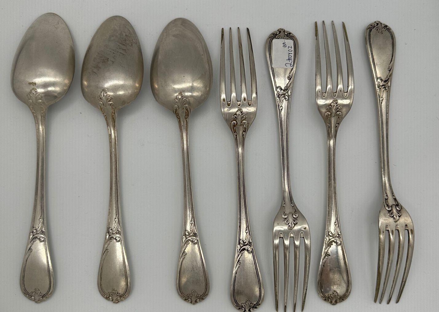 19. Jahrhundert Französisch L'Alfénide Christofle Halphen Sterling Silberwaren und Ladel (Louis XV.) im Angebot